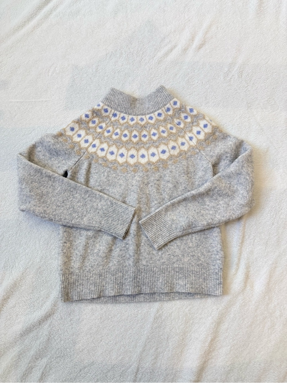 Crewcuts Grey Fair Isle Sweater Sz L